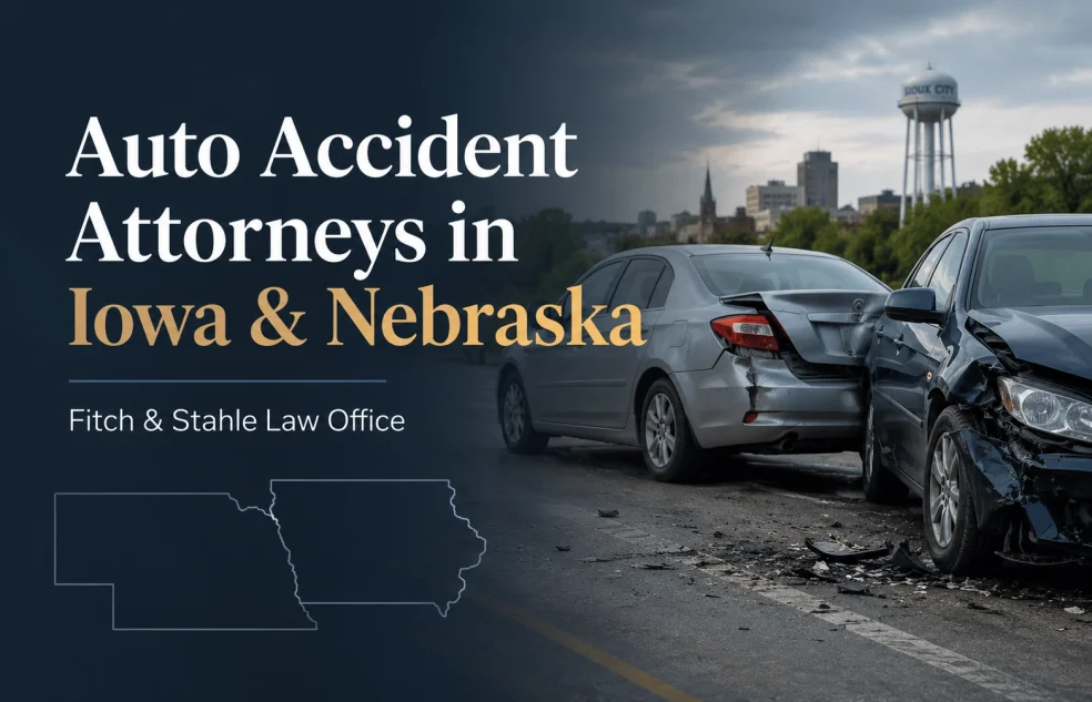 Auto accident attorney helping injured crash victims in Iowa and Nebraska