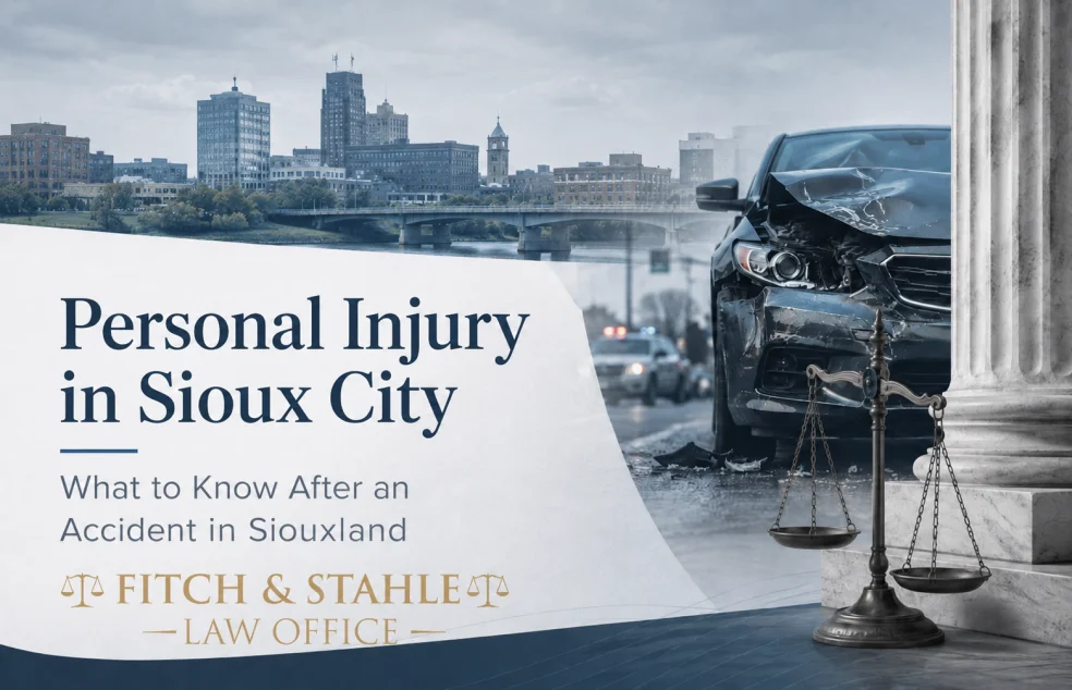 Personal injury lawyer in Sioux City helping accident victims in Iowa and Nebraska